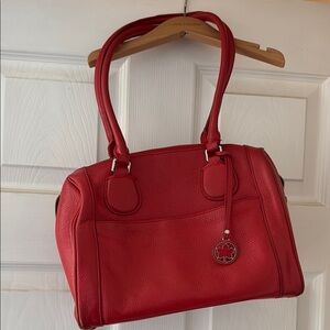 Red Leather Handbag